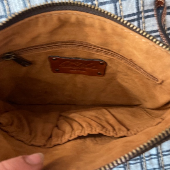 Embossed Leather Clutch - Picture 2 of 3